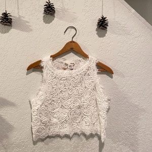 Sans Souci white  Lace top